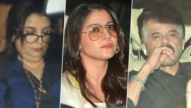 Karan Johar Birthday Bash: Kajol, Anil Kapoor, Farah Khan and Others Arrive in Style for Filmmaker’s Surprise Celebrations (View Pics and Watch Videos)