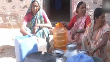 Water Crisis in Maharashtra: Acute Water Shortage Grips Villages in Solapur, Residents Struggle With Limited Supply and High Costs (Watch Video)