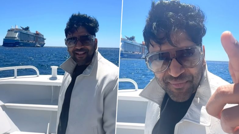 Anant Ambani-Radhika Merchant Pre-Wedding Celebrations: Guru Randhawa Arrives in Style To Perform at Cruise Party; Offers Sneak Peek of Grand Venue (Watch Video)