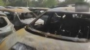 Delhi Fire: 16 Cars Gutted in Madhu Vihar Area, Five Shops Damaged in Chandni Chowk Blaze (Watch Video)