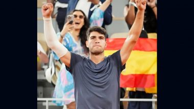 French Open 2024: Carlos Alcaraz Destroys JJ Wolf To Reach Second Round of Roland Garros