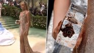 Met Gala 2024: Camila Cabello Clutches a Block of Ice With Rose Centrepiece at the Fashion Event (Watch Video)