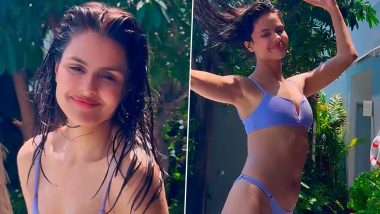 Sizzling! Priyanka Chahar Choudhary Turns Up the Heat As She Flaunts Her Sexy Figure in Lavender Colour Bikini (Watch Video)