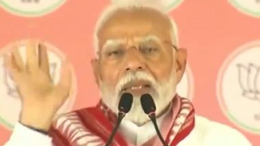 'Zilon Ki Capital': Congress Mocks PM Narendra Modi After He Challenges Naveen Patnaik to Name 'Capital' of All Districts in Odisha (Watch Video)