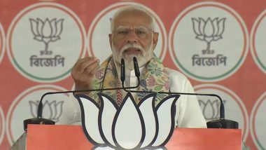PM Narendra Modi Attacks TMC-Led West Bengal Government, Says It Wants To Make Hindus Second-Class Citizens (Watch Video)