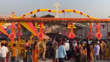 Uttar Pradesh: PM Narendra Modi to Visit Ayodhya’s Ram Temple Today, Preparations Underway (Watch Video)