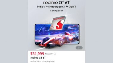 Realme GT 6T Price in India Leaked Ahead of Official Launch Date Announcement; Check Price of Each Variant, Key Specifications and Features
