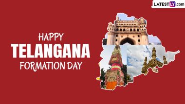 Telangana Formation Day 2024 Wishes and Images: WhatsApp Messages, Greetings, Quotes, HD Wallpapers and SMS for the State Formation Day