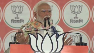‘Daro Mat, Bhaago Mat’: PM Narendra Modi’s Stinging Jibe at ‘Shehzada’ After Rahul Gandhi Fielded From Raebareli Lok Sabha Seat, Top Congress Leadership (Watch Video)