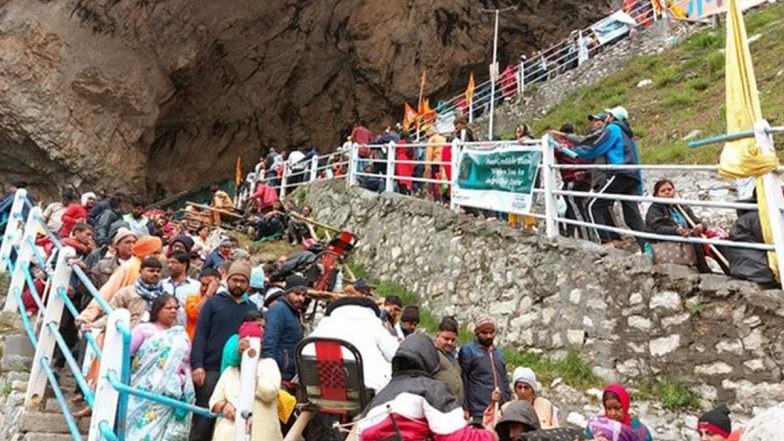 Amarnath Yatra 2024: Trial Run of Annual Yatra Held at Jammu Base Camp, Officials Take Stock of Security Arrangements (Watch Video)