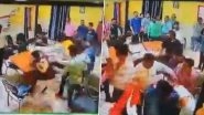 Uttar Pradesh: One Injured After Violent Altercation Erupts in Principal&rsquo;s Office of Degree College in Bulandshahr; Video Goes Viral