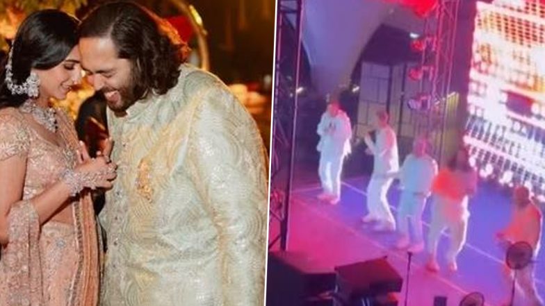 Backstreet Boys Perform to 'I Want It That Way' at Anant Ambani and Radhika Merchant's Pre-Wedding Cruise Party in Italy (Watch Video)