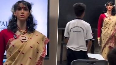 Assam Introduces AI Teacher ‘Iris’: Guwahati School Gets Northeast’s First Artificially Intelligent Teacher Iris, Students Interact in Awe (Watch Video)