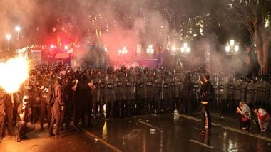 World News | Police Crackdown on Georgia Protest Against 'foreign Influence' Bill