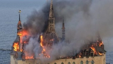 World News | Russian Missile Attack Claims 5 Lives in Odesa, 'Harry Potter Castle' Engulfed