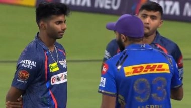 Sports News | Jasprit Bumrah Seen Sharing Valuable Advice with Mayank Yadav, Yash Thakur