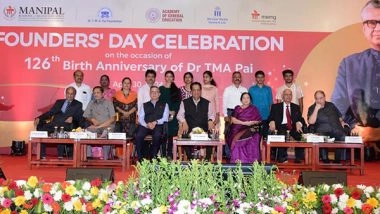 Business News | Manipal Academy of Higher Education Celebrates Founder's Day to Mark the 126th Birth Anniversary of Dr T.M.A Pai
