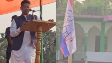 India News | Assam Minister Pijush Hazarika Pauses Speech During Namaz at Nearby Mosque