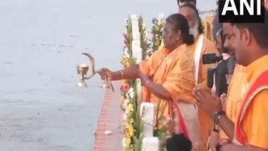 India News | President Murmu Performs Sarayu Pujan Ahead of Visit to Ram Temple