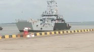 World News | Indian Ships Saryu, LCU58 Dock at Yangon Port in Myanmar