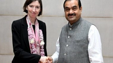World News | Gautam Adani Meets British Envoy to India Lindy Cameron