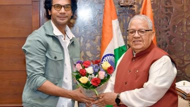 India News | Rajasthan: RajKummar Rao Meets Governor Kalraj Mishra at Raj Bhavan