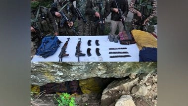 India News | J-K: Security Forces Bust Terrorist Hideout in Bandipora; Recover Arms and Ammunition