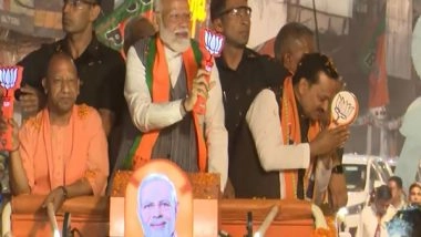 India News | PM Modi Holds Roadshow in Uttar Pradesh's Kanpur