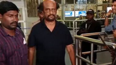 Entertainment News | Rajinikanth Snapped at Chennai Post 'Vettaiyan' Shooting in Mumbai