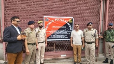 India News | J-K Police Attaches Property of Drug Peddler in Rajouri