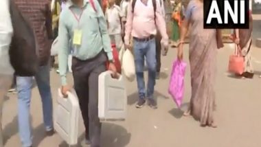 India News | Madhya Pradesh: Polling Parties Dispatched with EVMs to Booths for Third Phase of Lok Sabha Elections