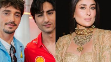Entertainment News | Kareena Kapoor Reacts in Her Iconic Poo Style to Ibrahim Ali Khan's Pic with F1 Racer Charles Leclerc