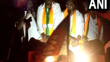 India News | Telangana: K Annamalai Holds Road Show in Favour of BJP Candidate from Nagarkurnool Lok Sabha Seat