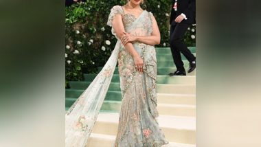 Entertainment News | Alia Bhatt Shines at Met Gala 2024 in Stunning Floral Sabyasachi Saree