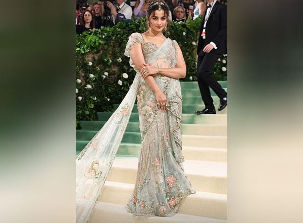 Entertainment News | Alia Bhatt Shines at Met Gala 2024 in Stunning Floral Sabyasachi Saree