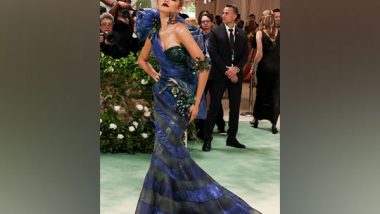 Met Gala 2024: Zendaya Makes a Majestic Return to Fashion's Biggest Night in a Maison Margiela Peacock-Inspired Stunner!