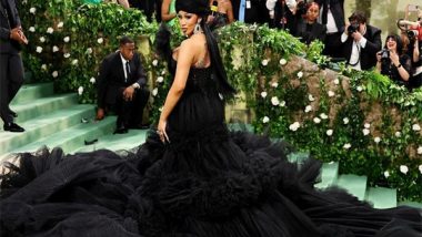Met Gala 2024: Cardi B Stuns in Monumental Black Tulle Gown, Steals Spotlight (Watch Video)