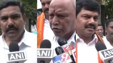 India News | Ex-Karnataka CM Yediyurappa, Sons Cast Vote in Shivamogga