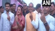 India News | MP: Ex CM Shivraj Singh Chouhan Casts Vote with Family, Appeals to Voters to Exercise Franchise