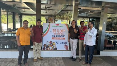 Business News | Mahabaleshwar's Famous Restaurant Meghna Food Studio Offers a 25 Per Cent Discount to Voters