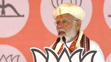 India News | Congress Giving Clean Chit to Pakistan, Taking the Side of Kasab: PM Modi in Maharashtra