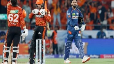 Sports News | Lucknow Skipper KL Rahul Keeps Calm in 'animated' Chat with LSG Owner After 10-wicket Thrashing