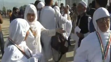 India News | First Batch of Haj Pilgrims from Srinagar Depart for Saudi Arabia
