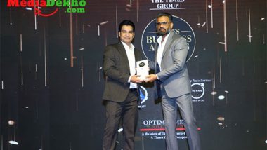 Business News | Media Dekho Receives Times Business Award for Excellence in PR and Advertising Services for National and International Brands