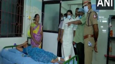 India News | Explosion at Fireworks Factory Near Sivakasi: Tamil Nadu Minister Ramachandran Meets Injured