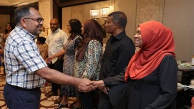 World News | Foreign Minister Moosa Zameer Interacts with Maldivian Community Residing in Delhi