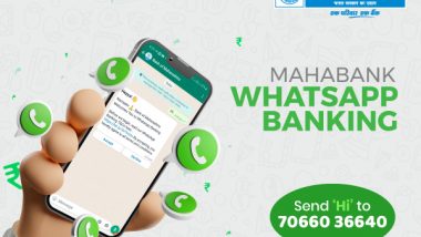 Business News | Bank of Maharashtra's WhatsApp Banking: A Seamless, Encrypted Banking Solution for All