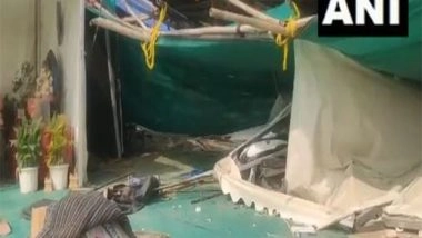 India News | 'Pandal' at Park Collapses After Gusty Winds Hit Delhi, None Injured