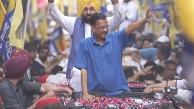 India News | Delhi CM Kejriwal Holds Roadshow with Punjab CM Mann in Mehrauli