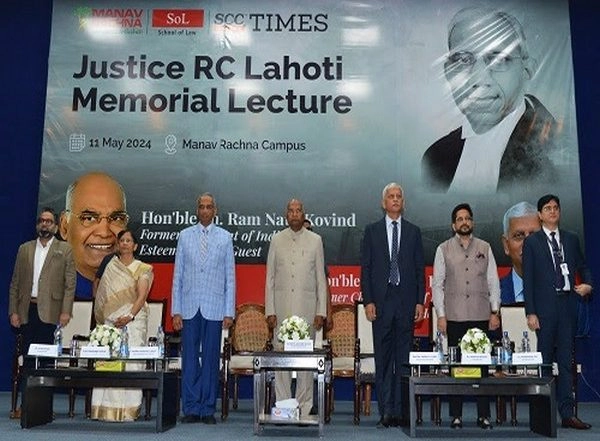 Business News | Ram Nath Kovind, Former President of India, Visits Manav Rachna Campus; Graces Justice RC Lahoti Memorial Lecture as the Chief Guest